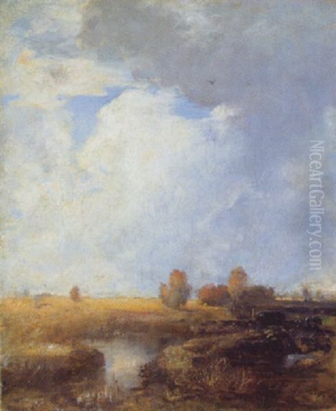 Im Dachauer Moor Oil Painting by Ludwig von Loefftz