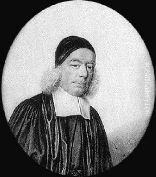 Portrait Of Henry Harrison, D.d. Oil Painting by David Loggan