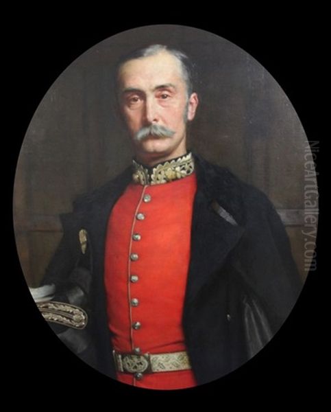 Portrait Of Colonel Charles Douglas Learoyd Cockburn Cbe Oil Painting by Logsdail William