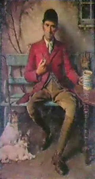 The Terrier Man Oil Painting by Logsdail William