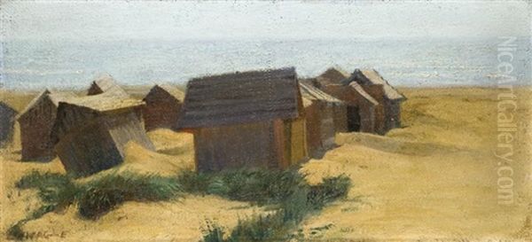 Tengerpart Oil Painting by Ernesztin Lohwag