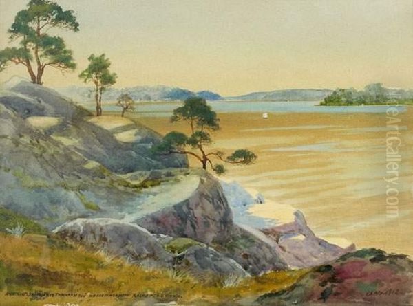 Bord De Mer Oil Painting by Albert Nikolaevich Benois