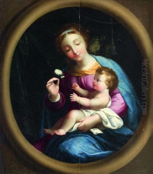 Vierge A L'enfant Oil Painting by Nicolas Loir