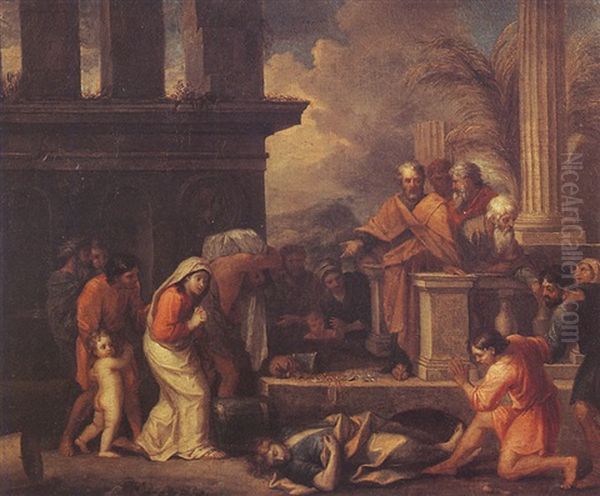 Scene De La Vie Des Apotres Oil Painting by Nicolas Loir