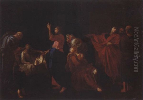 La Mort De La Vierge Oil Painting by Nicolas Loir