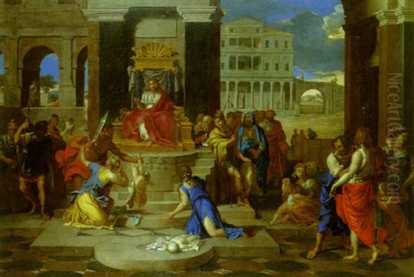 Le Jugement De Salomon Oil Painting by Nicolas Loir