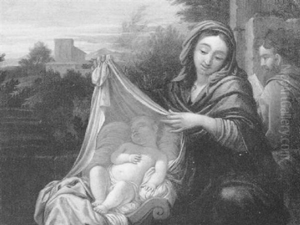 La Sainte Famille Oil Painting by Nicolas Loir