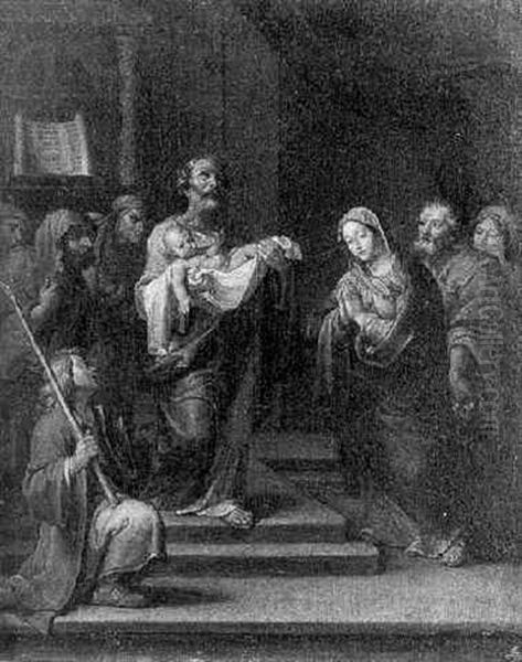 Le Presentation Au Temple Oil Painting by Nicolas Loir