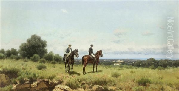 The Prospectors Oil Painting by Francesco Lojacono