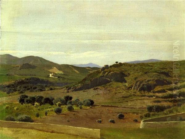 Veduta Palermitana Oil Painting by Francesco Lojacono