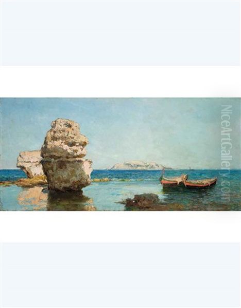 Veduta Siciliana Oil Painting by Francesco Lojacono