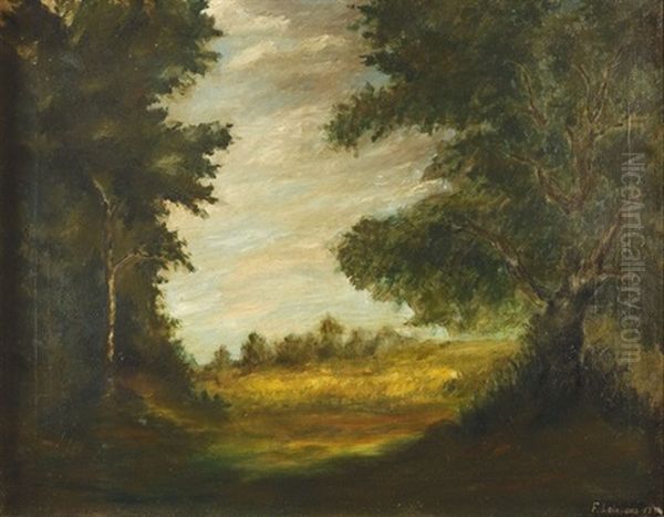 Landschaft Bei Agrigent Oil Painting by Francesco Lojacono
