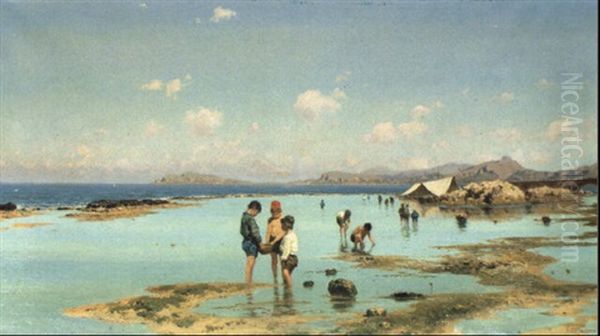 Bassa Marea Oil Painting by Francesco Lojacono