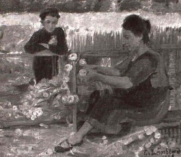 Vitloken Rensas Oil Painting by Emilia Loenblad