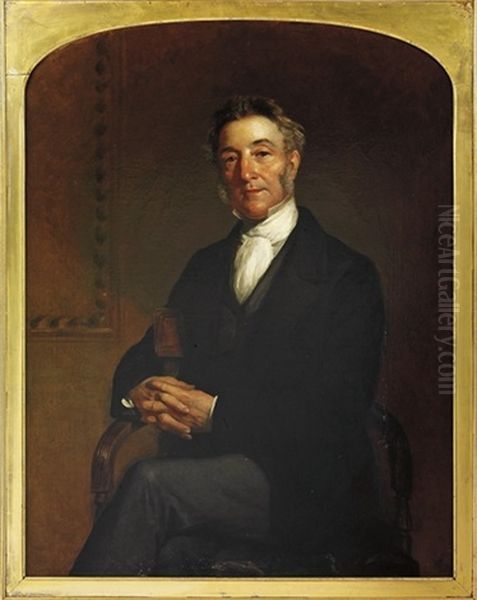 Portrait Of Thomas Palmer Oil Painting by Edwin Longsden Long