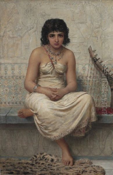 The Assyrian Captive Oil Painting by Edwin Longsden Long