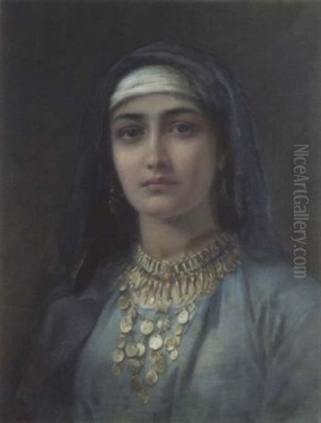 Esther Oil Painting by Edwin Longsden Long