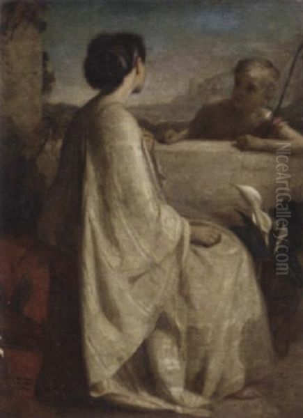 The Madonna Oil Painting by Edwin Longsden Long