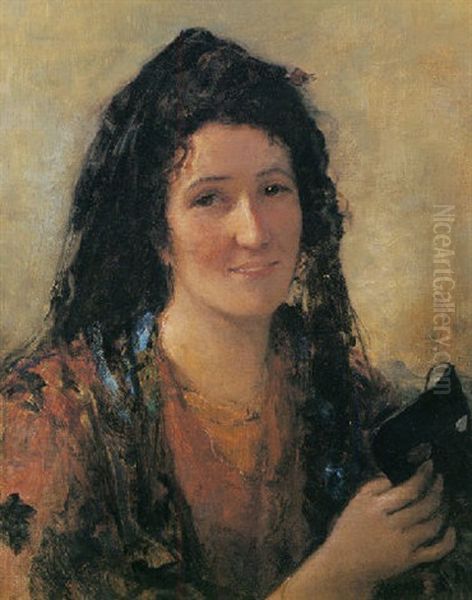 Before The Masked Ball Oil Painting by Edwin Longsden Long