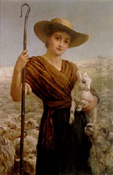 Australia Oil Painting by Edwin Longsden Long