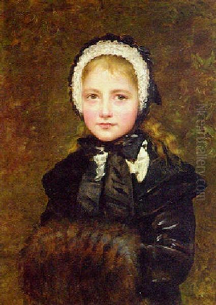 Little Maud Oil Painting by Edwin Longsden Long