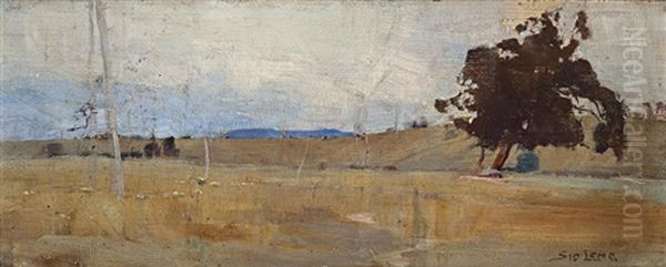 Bathurst Plain, 1902 Oil Painting by Sydney Long