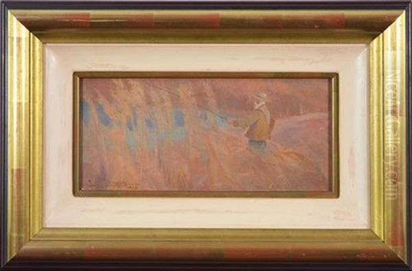 By The River Oil Painting by Sydney Long