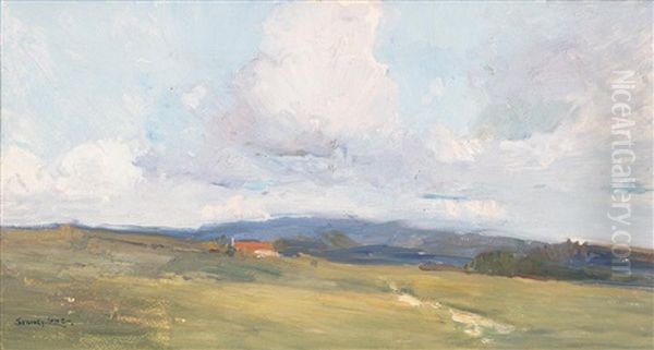 House In The Valley Oil Painting by Sydney Long