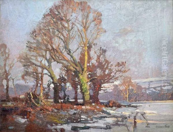 Snow In Devon Oil Painting by Sydney Long