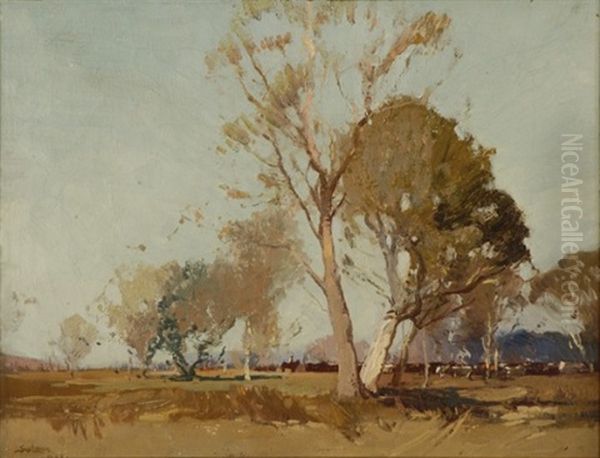 Gums Oil Painting by Sydney Long