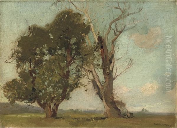 Winter Sunshine Oil Painting by Sydney Long