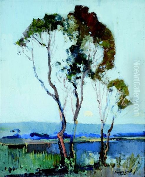 Moonrise, Narrabeen Oil Painting by Sydney Long