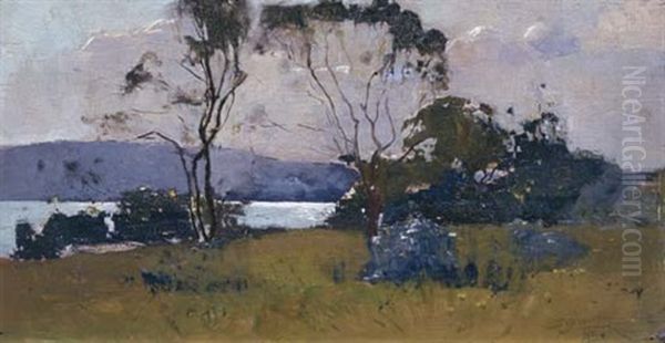 Twilight, Hawkesbury Landscape Oil Painting by Sydney Long