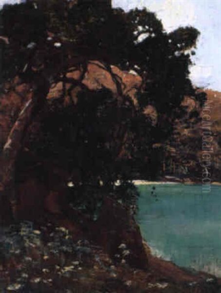 Coastal Inlet Oil Painting by Sydney Long