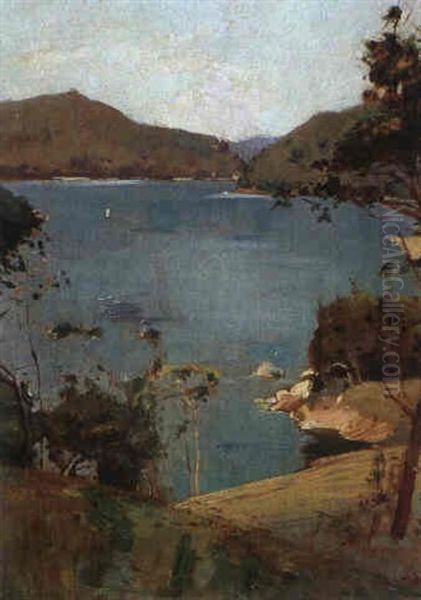 Cowan Bay Oil Painting by Sydney Long