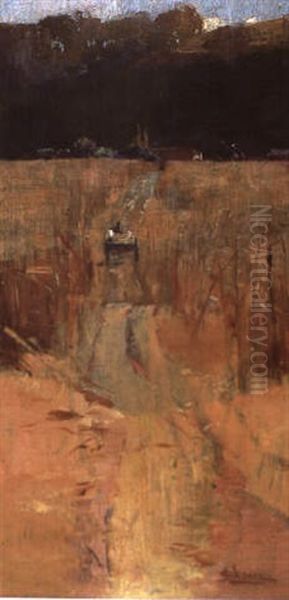 Griffith's Farm Oil Painting by Sydney Long