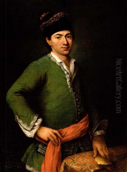 Bildnis Des Giuseppe Jesso Oil Painting by Alessandro Longhi