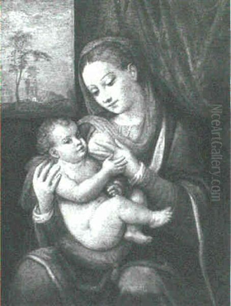Madonna And Child Oil Painting by Barbara Longhi