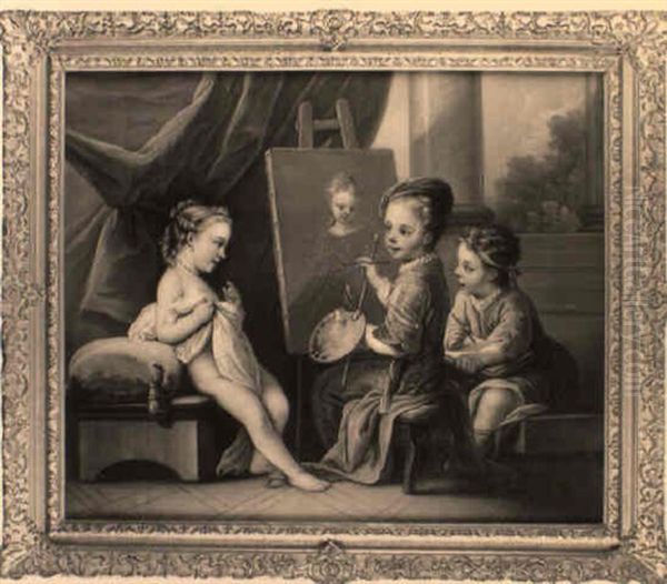 Allegorie De La Peinture Oil Painting by Carle van Loo