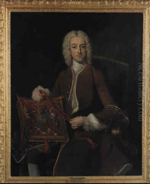 Portrait Of Lord John Herbey, Lord Privy Seal Oil Painting by Jean-Baptiste van Loo