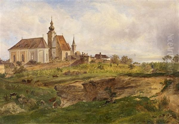 Kirche An Der Norddeutschen Kuste Oil Painting by Friedrich Loos