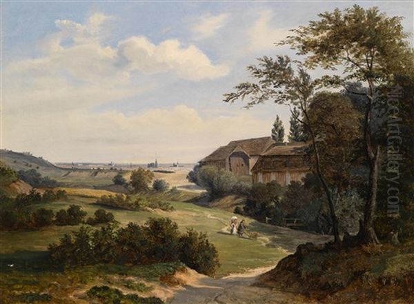 Blick Auf Wien Oil Painting by Friedrich Loos