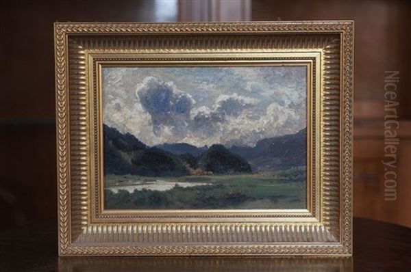 Paysage Nuageux De Montagne Oil Painting by Gabriel Loppe