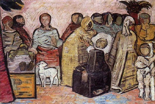 Enkens Son I Nain Oil Painting by Mogens Lorentzen