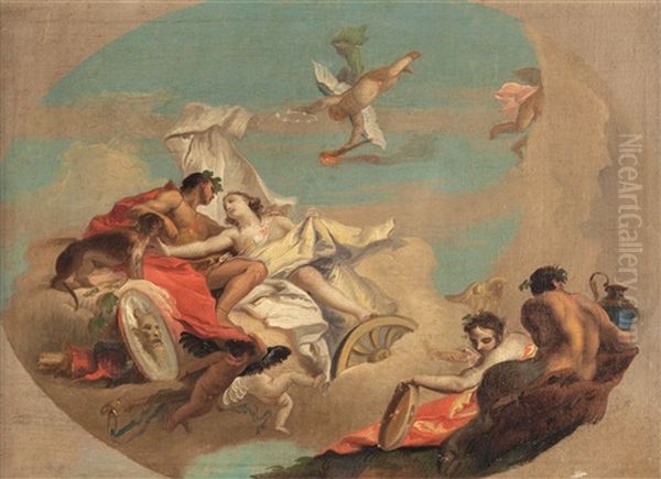 Bacco E Arianna Oil Painting by Francesco Lorenzi