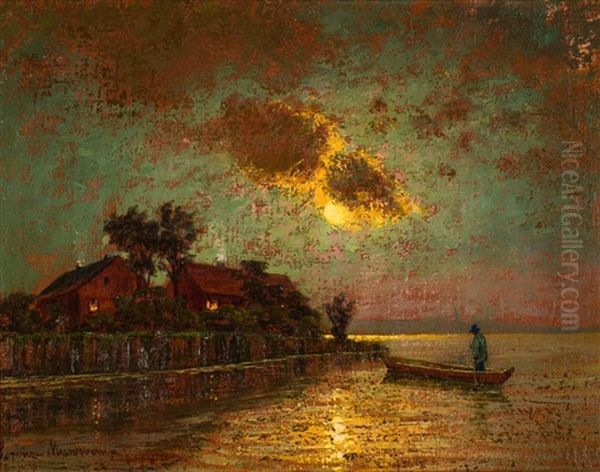 Nocny Polow Oil Painting by Ernst Hugo Lorenz-Morovana