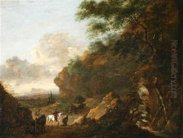 Landscape With Figures Oil Painting by Claude Lorrain (Claude Gellee)