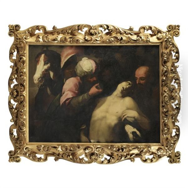 The Good Samaritan Oil Painting by Claude Lorrain (Claude Gellee)