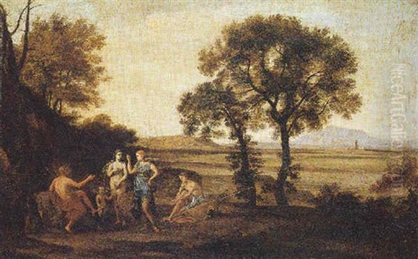 Landscape With The Judgment Of Paris Oil Painting by Claude Lorrain (Claude Gellee)