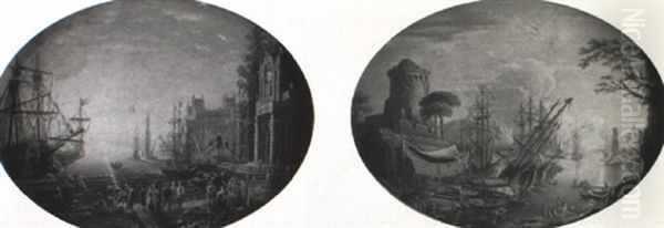 Views Along The Arno Oil Painting by Claude Lorrain (Claude Gellee)